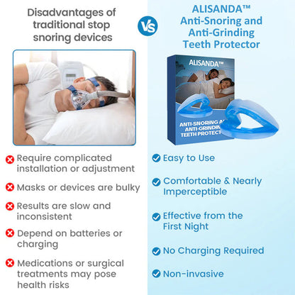 Multifunctionele beschermer tegen snurken en tandenknarsen